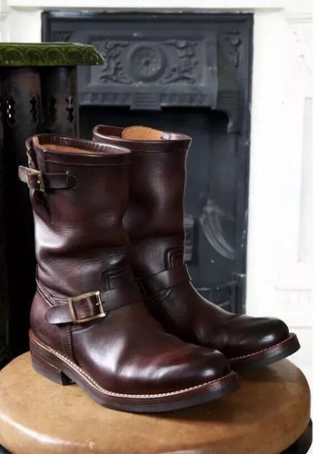 Handmade men brown leather - brown,