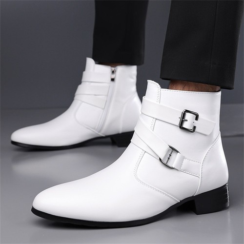 Men fashion dress boots - boots, zip