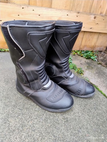 Black leather motorbike - black,