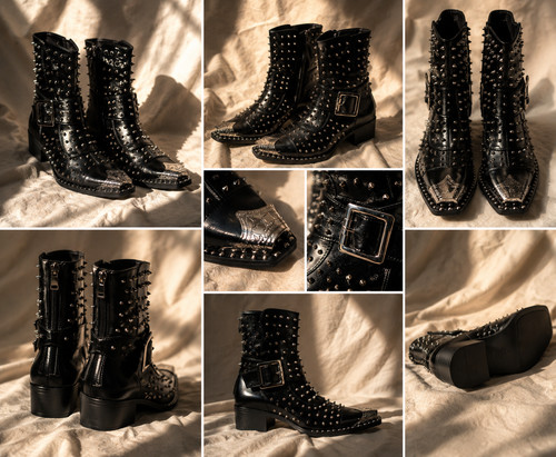 Black gothic spike - , riveted