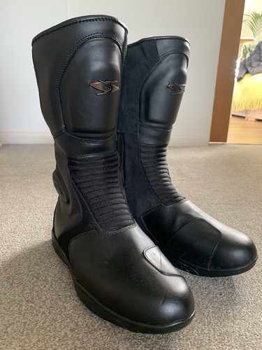 Motorcycle touring boots black - motorcycle,