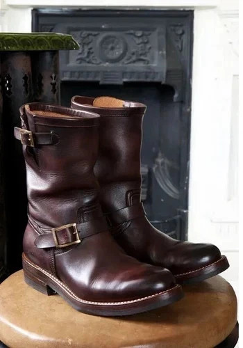 Handcrafted men brown - handcrafted,
