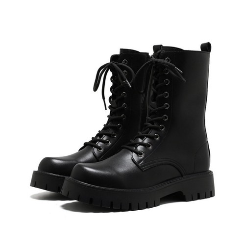 Men lace platform combat - lace,