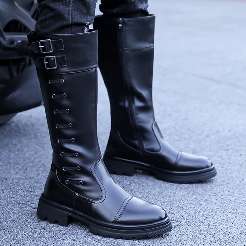 Men motorcycle boots retro - men's,